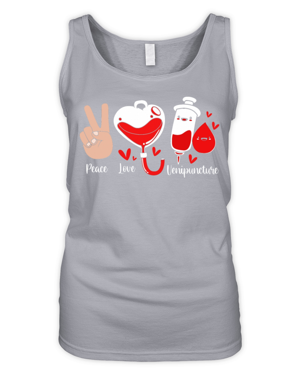 Peace Love Venipuncture Phlebotomist Blood Donor Organic Women's Tank Top