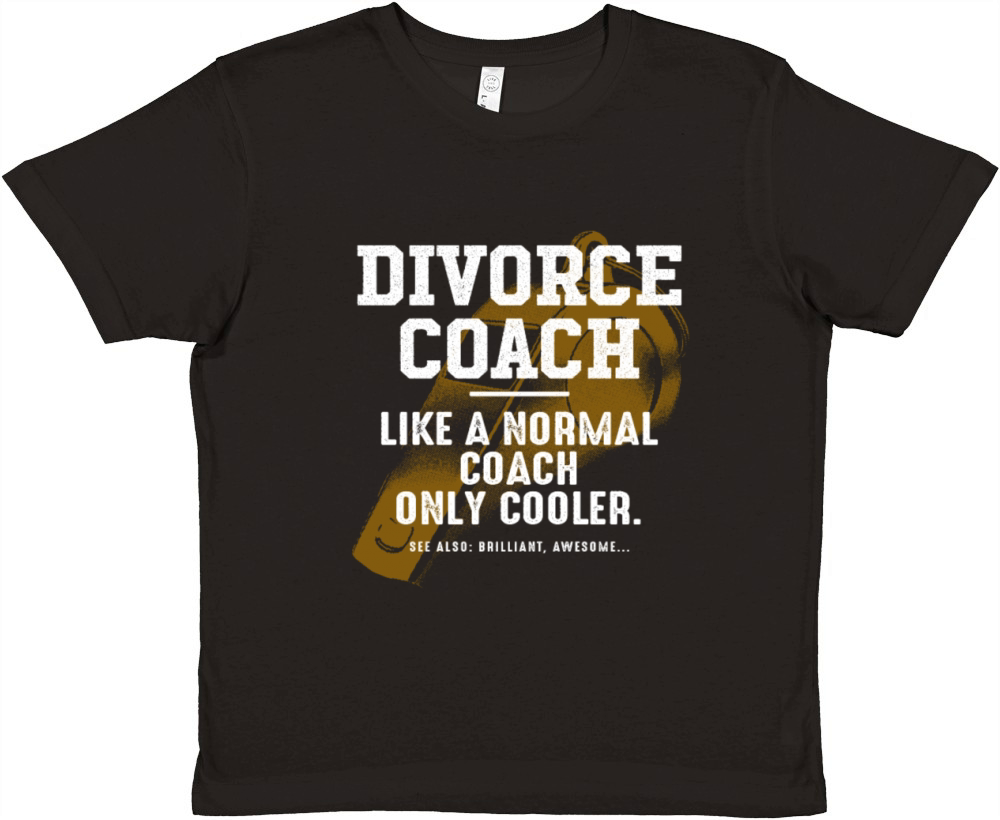 Divorce Coach Like a Normal Coach Annulment Funny Premium Kids Crewneck T-shirt