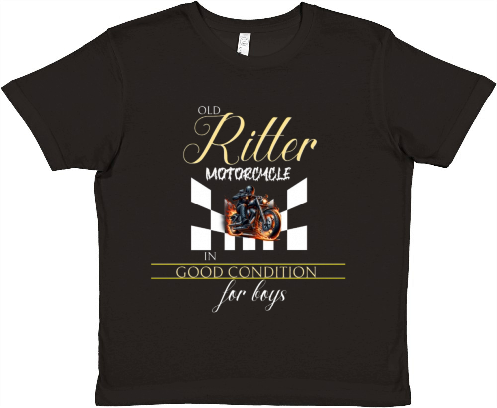 Old Ritter motorcycle in good condition for boys Premium Kids Crewneck T-shirt