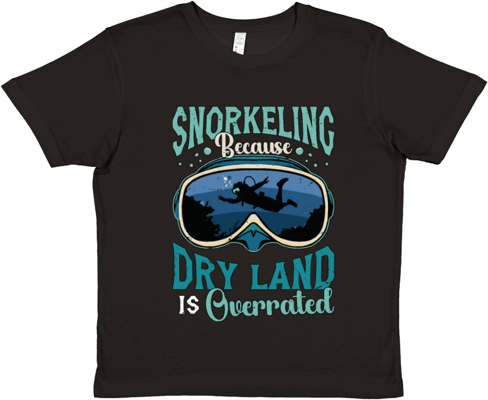 Snorkeling Because Dry Land Is Overrated Diving Premium Kids Crewneck T-shirt