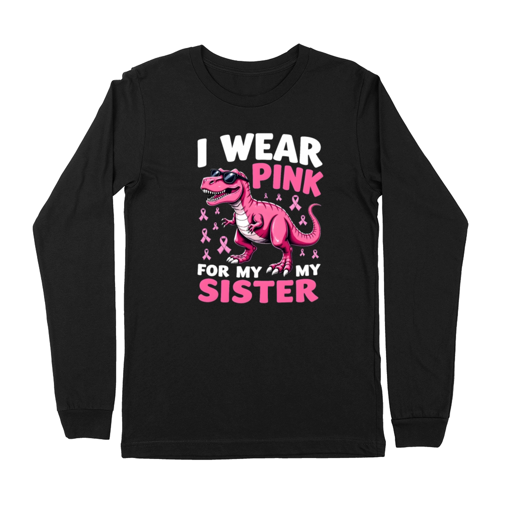 Breast Cancer Pink Awareness Design Premium Long Sleeve