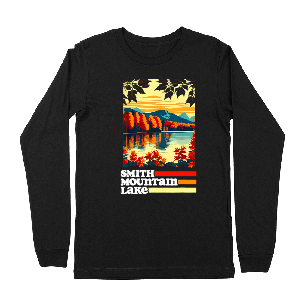 Smith Mountain Lake Virginia Retro 80s Vintage Premium Long Sleeve