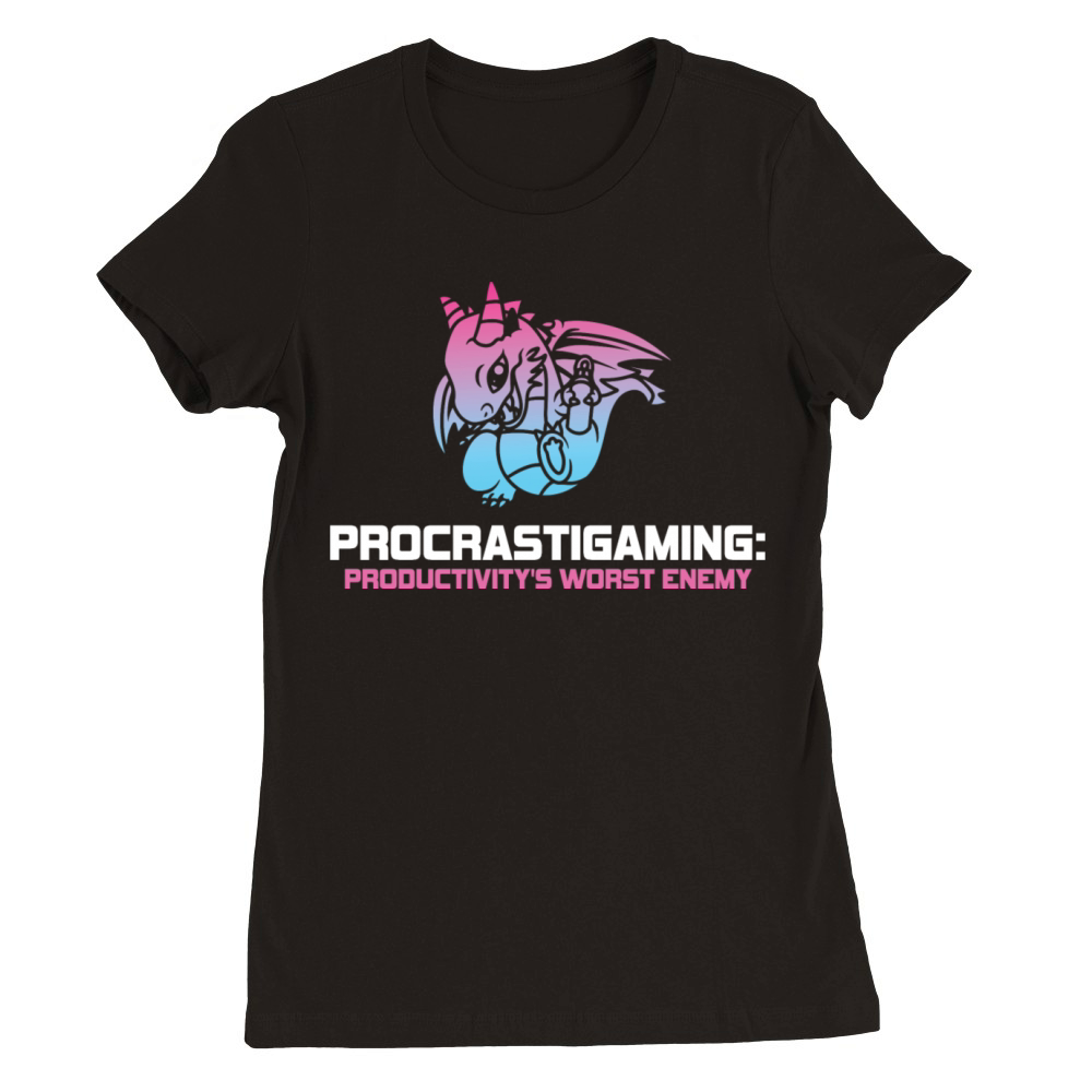 Gamer Procrastigaming Gaming Premium Womens Crewneck T-shirt