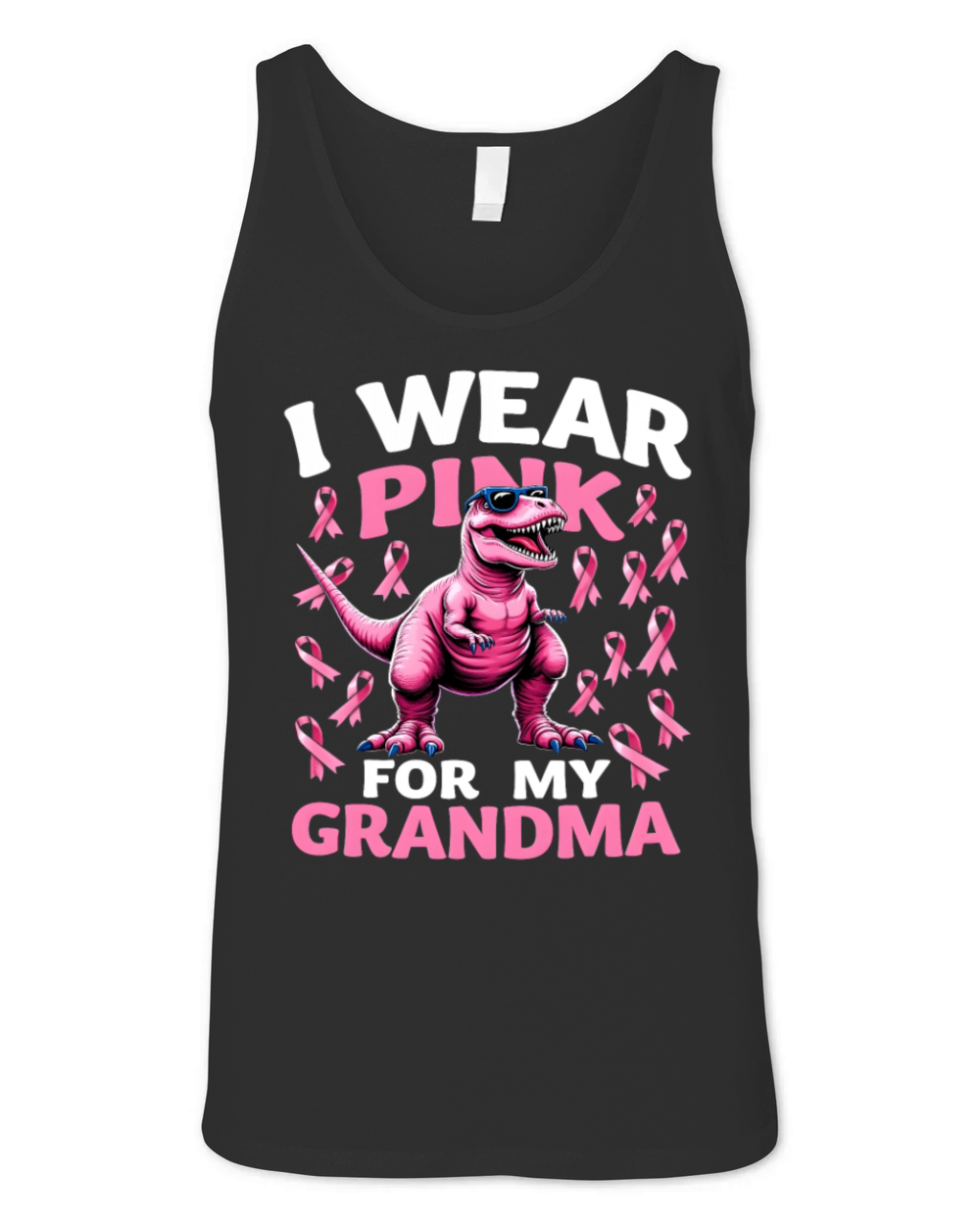 Breast Cancer Pink Awareness Design Unisex Jersey Tank