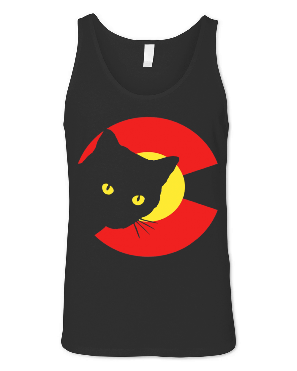 State of Colorado Flag Cat Lover Vintage Unisex Jersey Tank