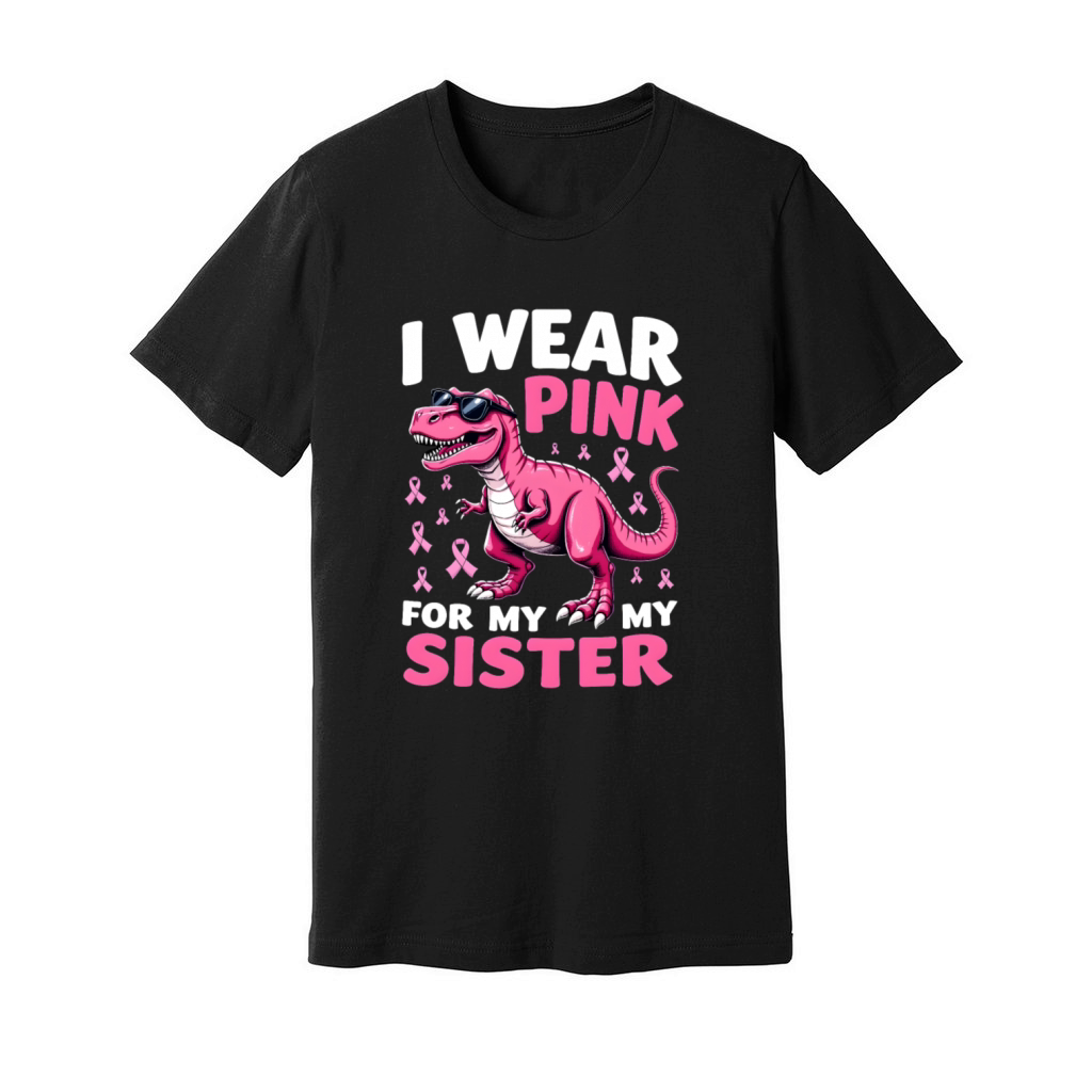 Breast Cancer Pink Awareness Design Unisex Jersey Tee
