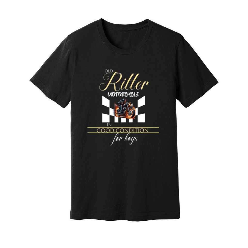 Old Ritter motorcycle in good condition for boys Unisex Jersey Tee