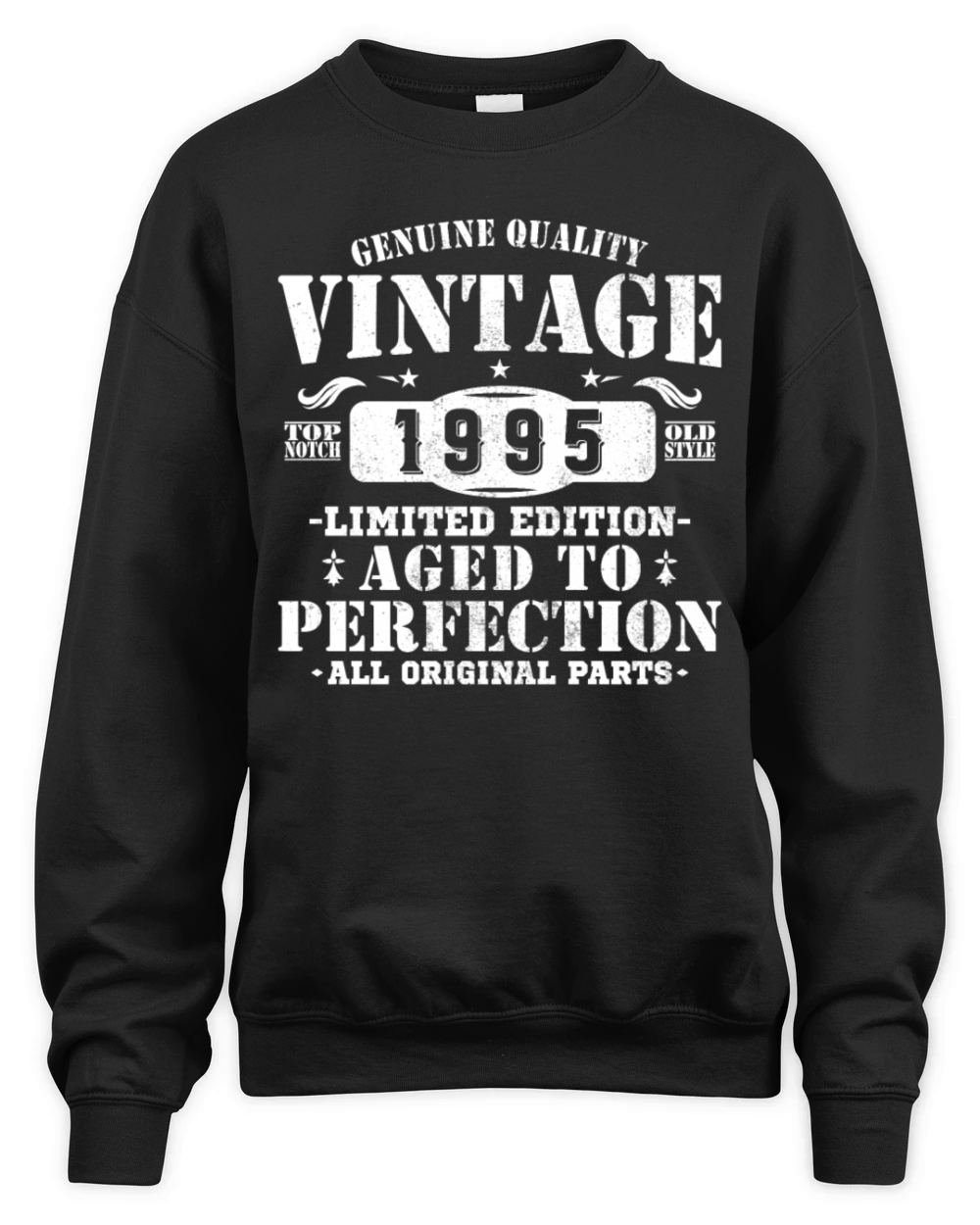 30 Years 1995 Vintage Retro Birthday Gift Unisex Premium Crewneck Sweatshirt