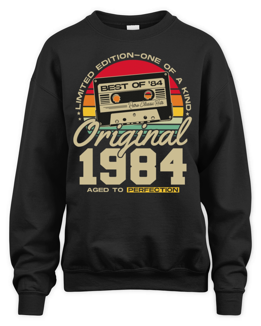 Vintage 1984 Retro 40th Birthday Unisex Premium Crewneck Sweatshirt