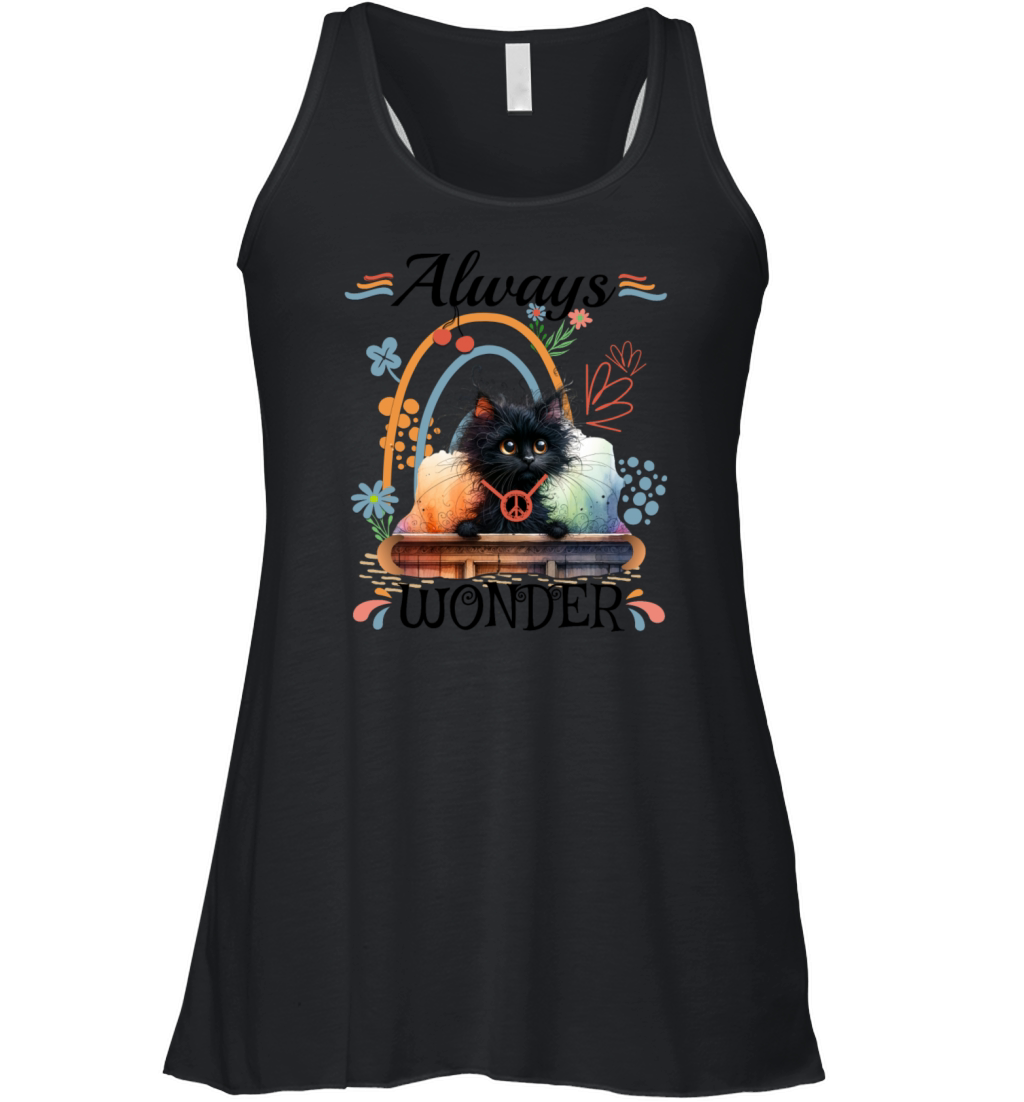 always wonder cat Women's Flowy Tank Top