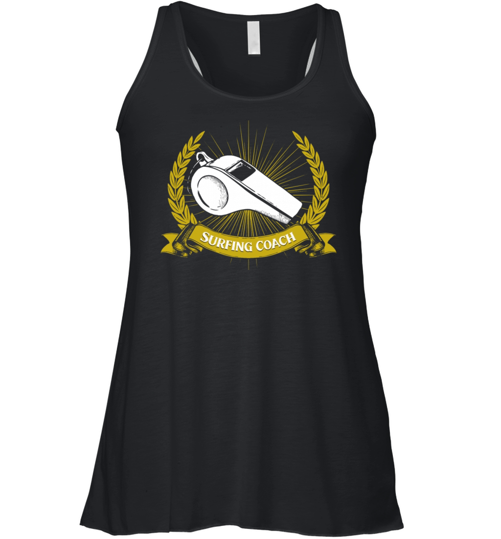 Surfing Coach Surfer Funny Surf Instructor Humor S Women's Flowy Tank Top
