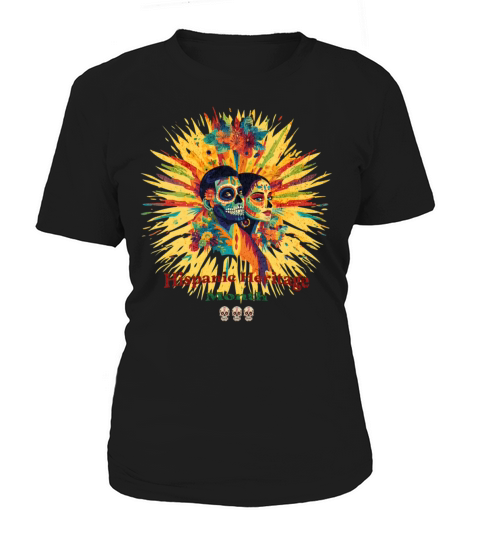 Colorful Hispanic Heritage Month Calavera Couple Women's T-Shirt