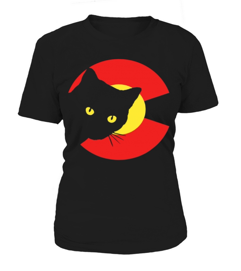 State of Colorado Flag Cat Lover Vintage Women's T-Shirt