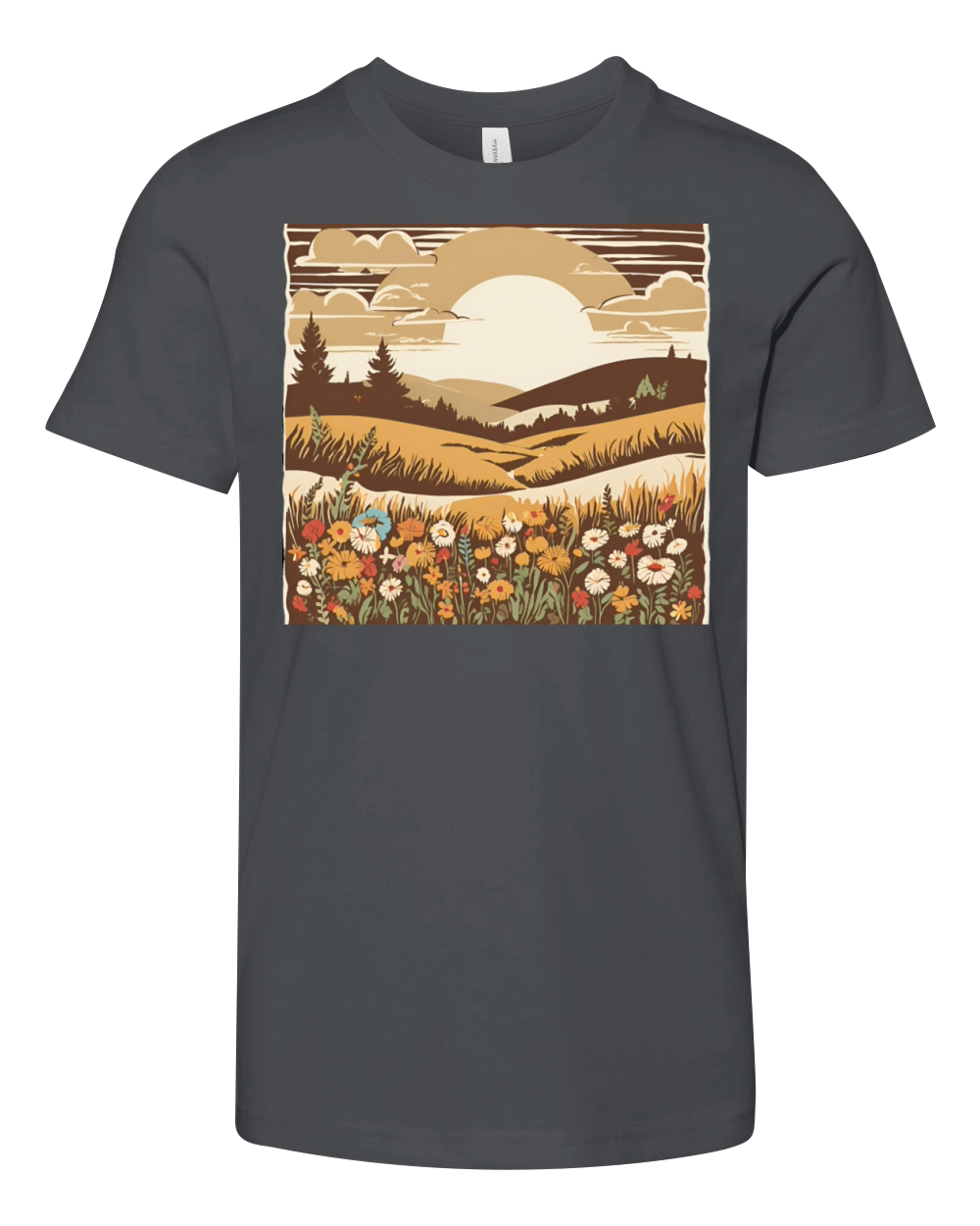 flower meadow Youth Unisex Jersey Tee