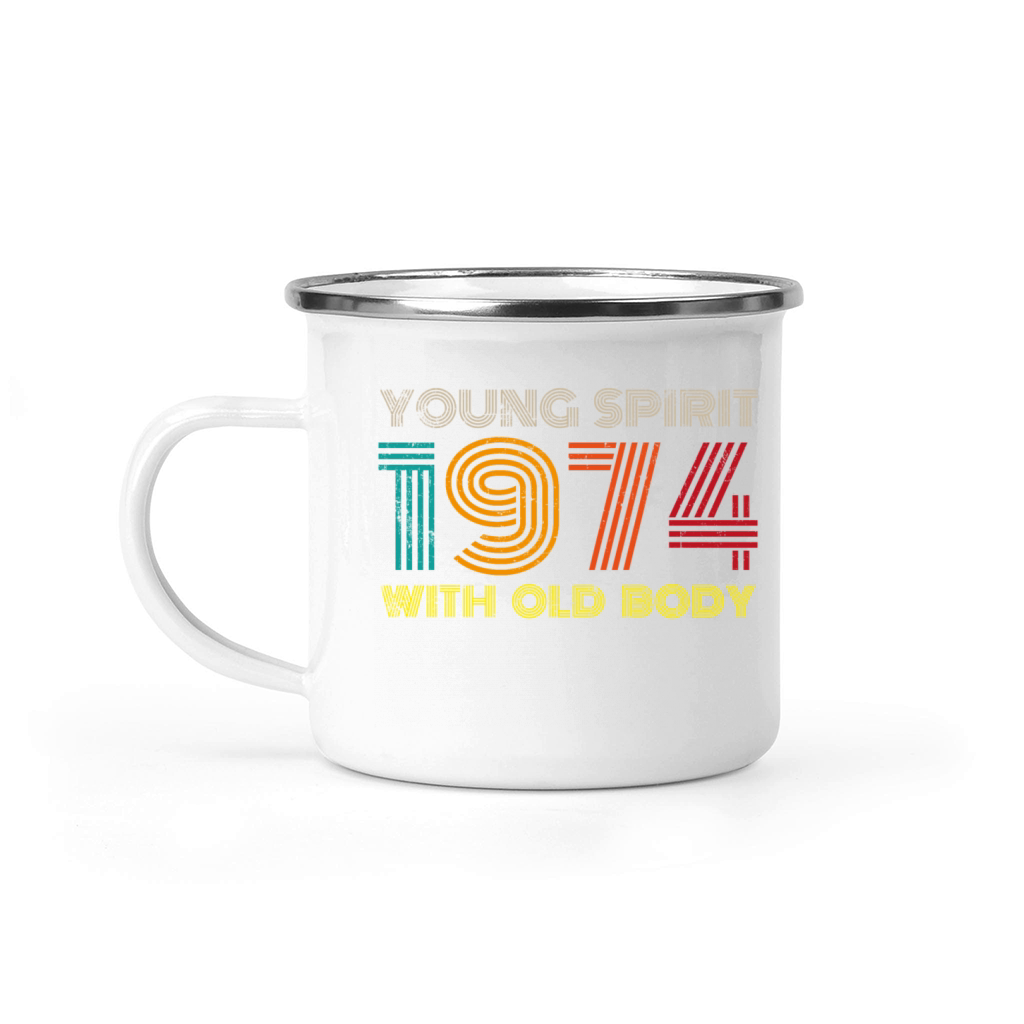 1974 vintage 50th birthday Camping Mug