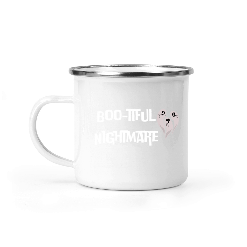 Halloween Unisex Tee - Boo-tiful Nightmare Design Camping Mug