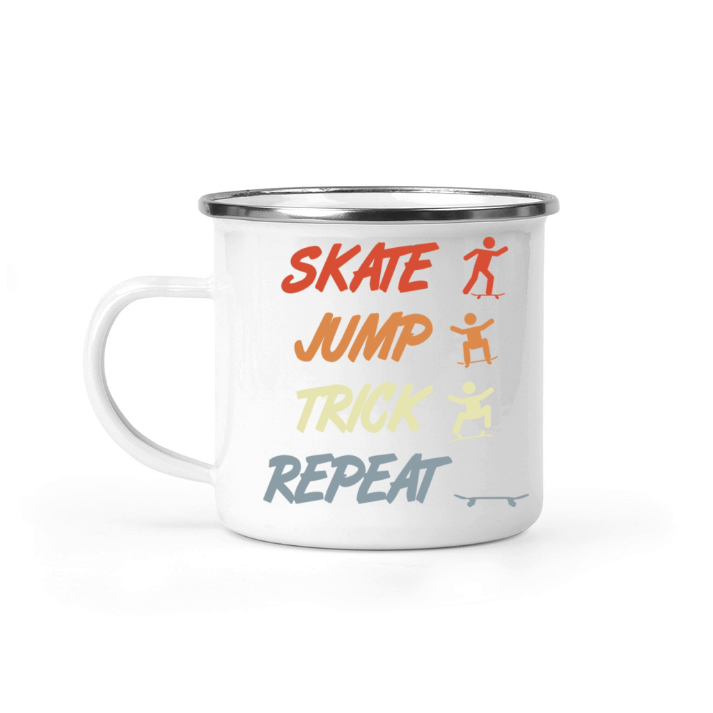 Vintage Skateboarding Saying Camping Mug