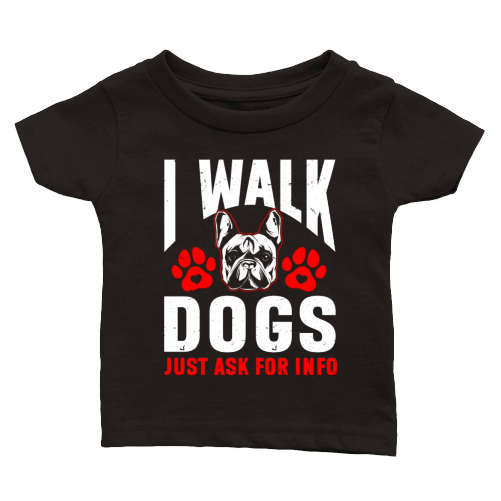 Dog Walker Professional Pet Sitter Dog Walking Classic Baby Crewneck T-shirt
