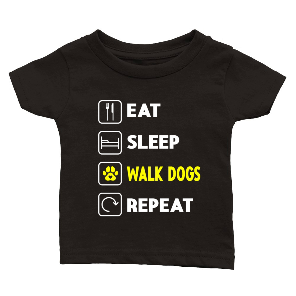 Dog Walker Professional Pet Sitter Dog Walking Classic Baby Crewneck T-shirt