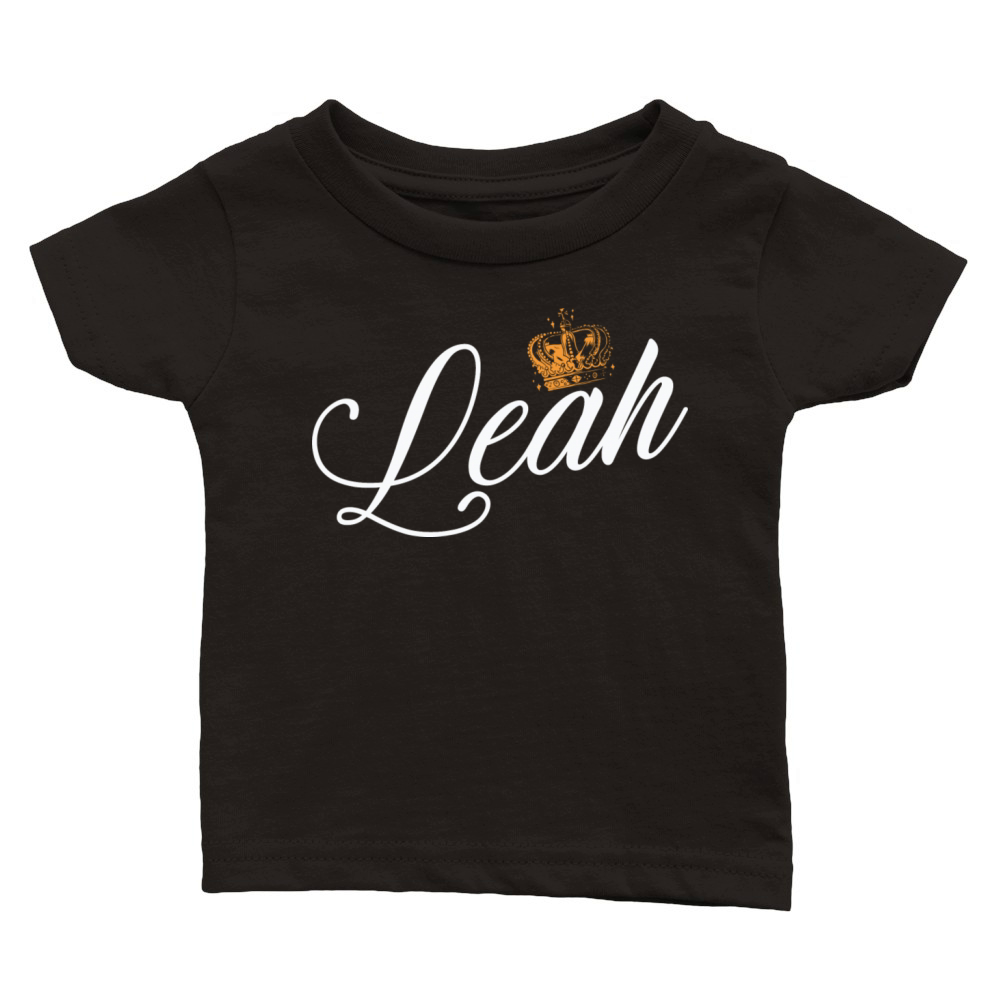 Leah Custom Name for Women Kids Toddlers - Leah Classic Baby Crewneck T-shirt