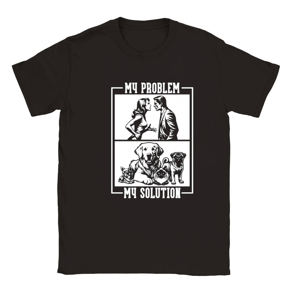 Animal Shelter My Problem My Pictogram Dad Mom Classic Kids Crewneck T-shirt