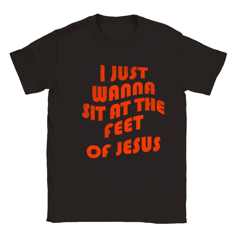I just wanna sit at the feet of Jesus vintage Classic Kids Crewneck T-shirt