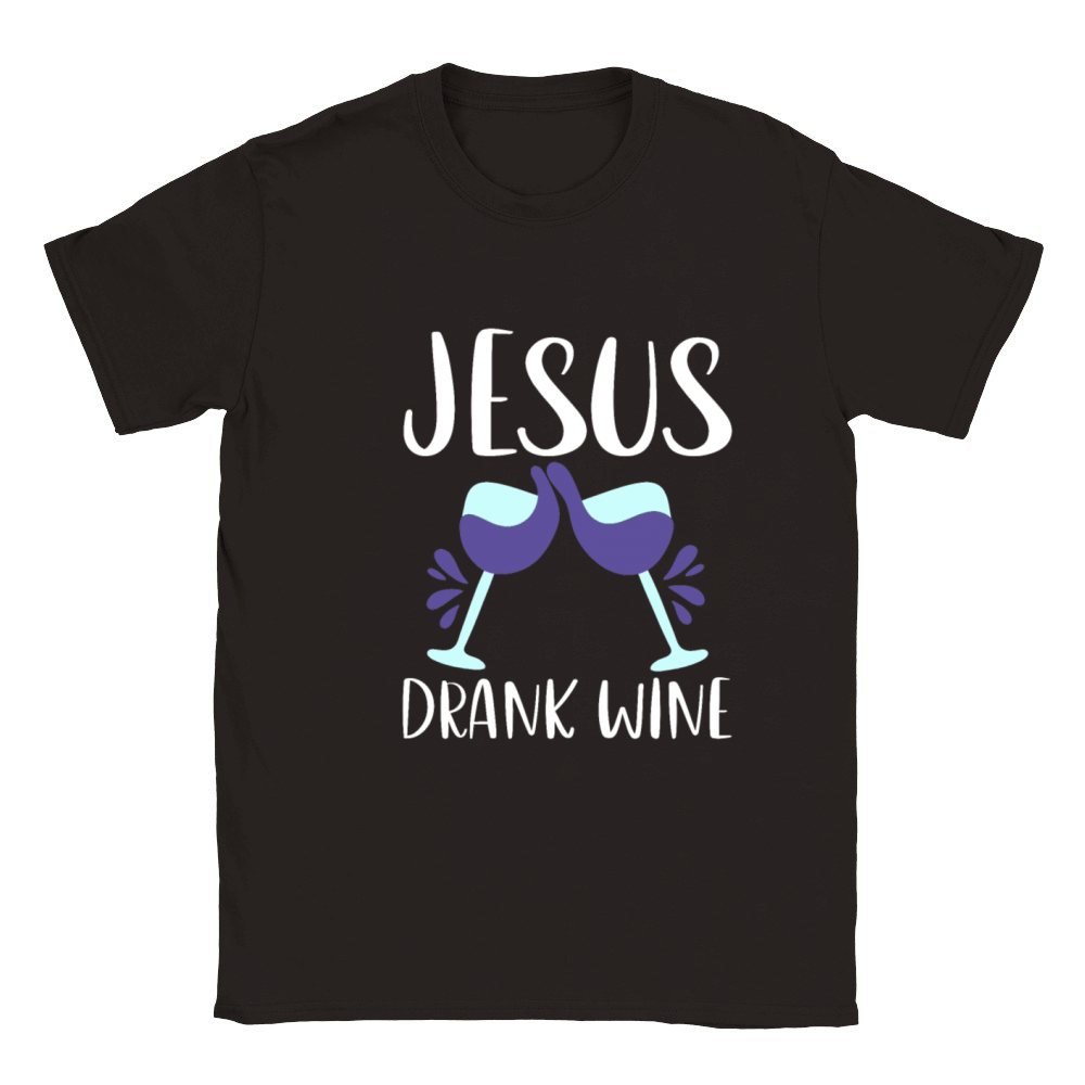 Jesus Drank Wine 4 Classic Kids Crewneck T-shirt
