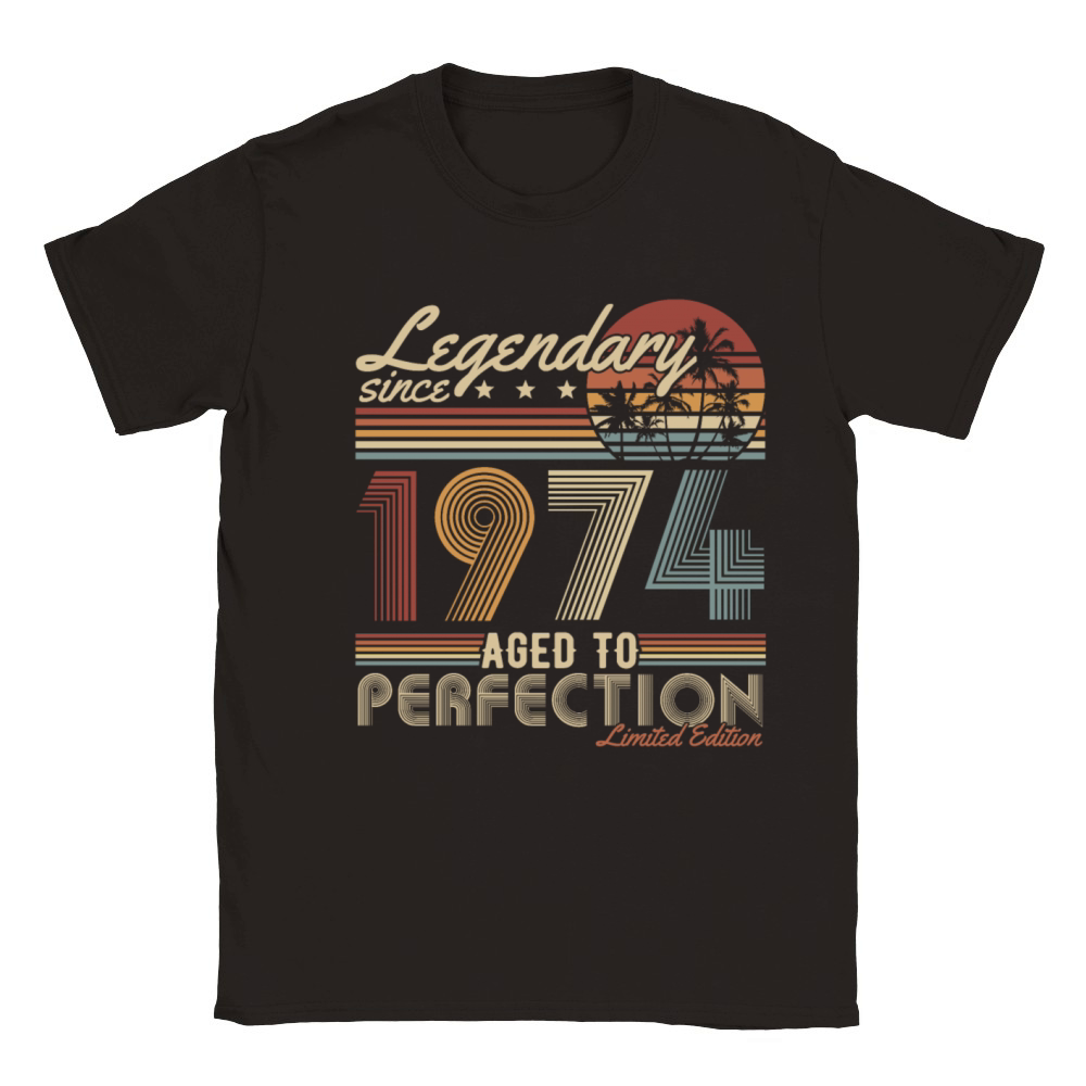 Legendary since 1974 Vintage Retro 50th birthday Classic Kids Crewneck T-shirt