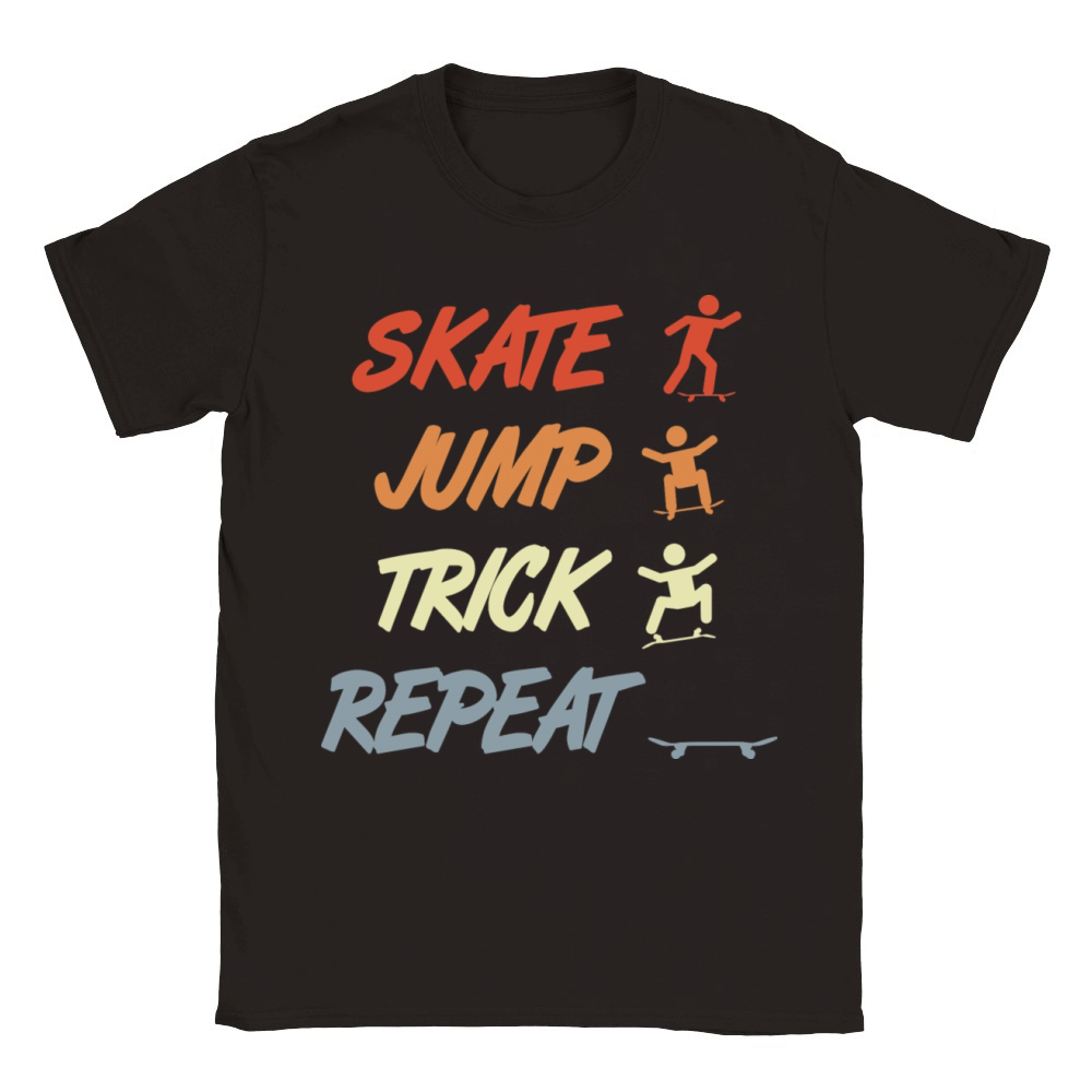 Vintage Skateboarding Saying Classic Kids Crewneck T-shirt