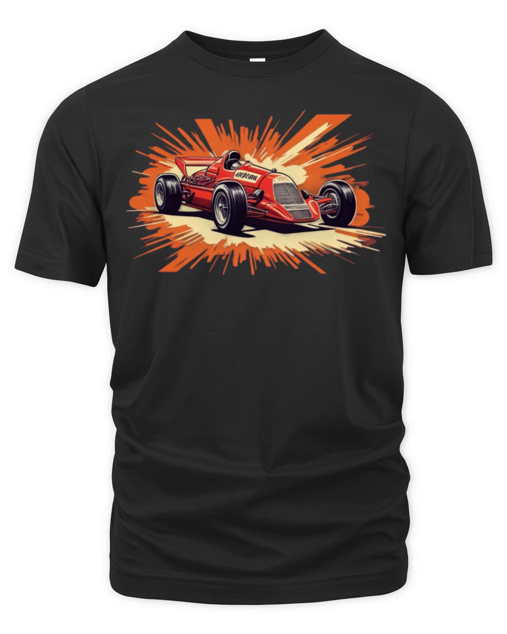 Retro Comic Style Formula One - Racing Nostalgia Organic Unisex T-shirt
