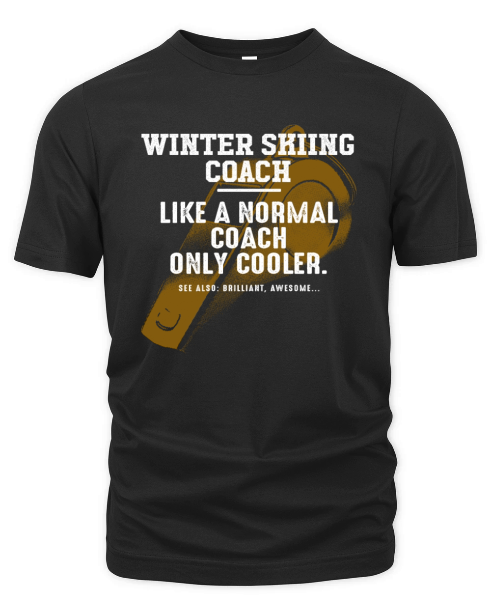 Winter Skiing Coach Like a Normal Coach Alpine Ski Organic Unisex T-shirt