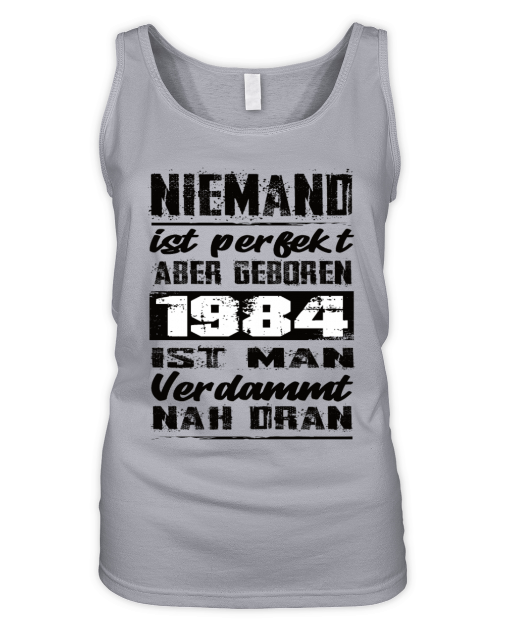 Nobody Is Perfect But Born 1984 Birthday Organic Women's Tank Top