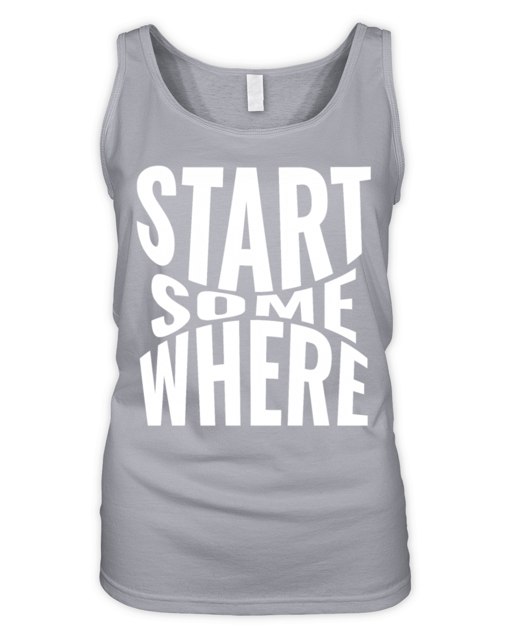 Start somewhere Organic Women's Tank Top