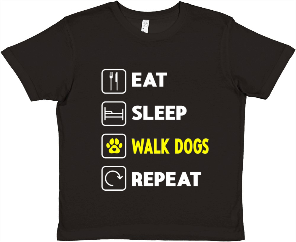 Dog Walker Professional Pet Sitter Dog Walking Premium Kids Crewneck T-shirt