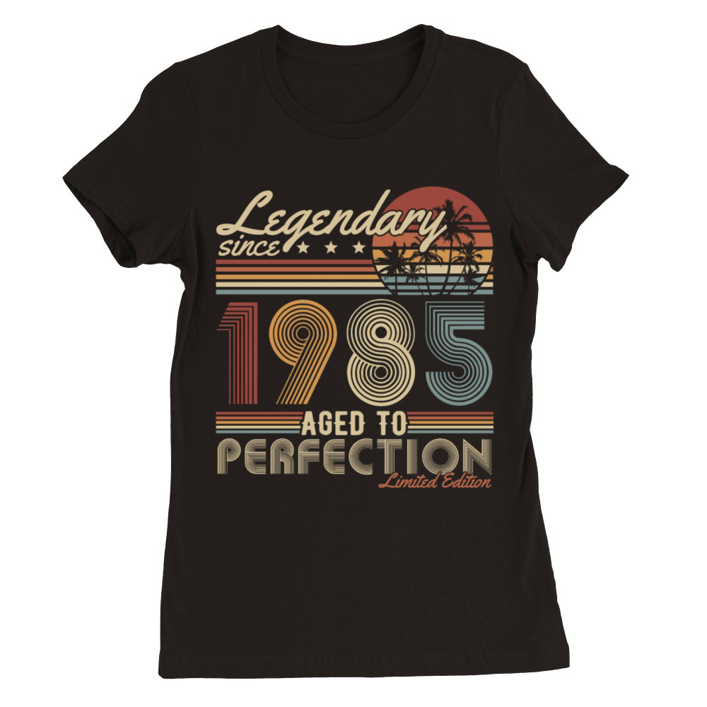 Legendary since 1985 Vintage Retro 40th Birthday Premium Womens Crewneck T-shirt