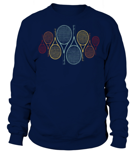 Funny Tennis Player Racket Retro Sweatshirt Unisex