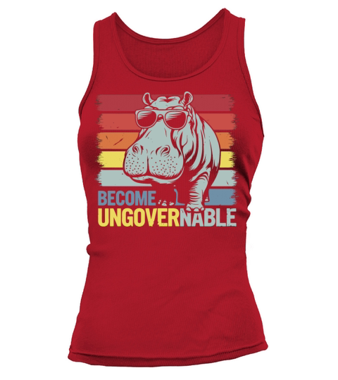 Become Ungovernable Moo Deng Humor Hippo Vibes Tank top Woman