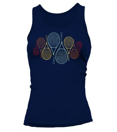 Funny Tennis Player Racket Retro Tank top Woman