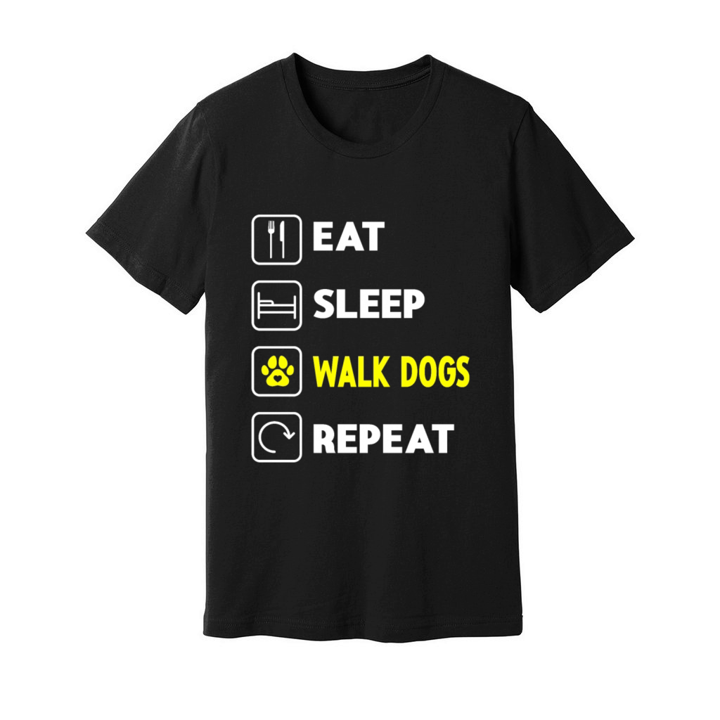 Dog Walker Professional Pet Sitter Dog Walking Unisex Jersey Tee
