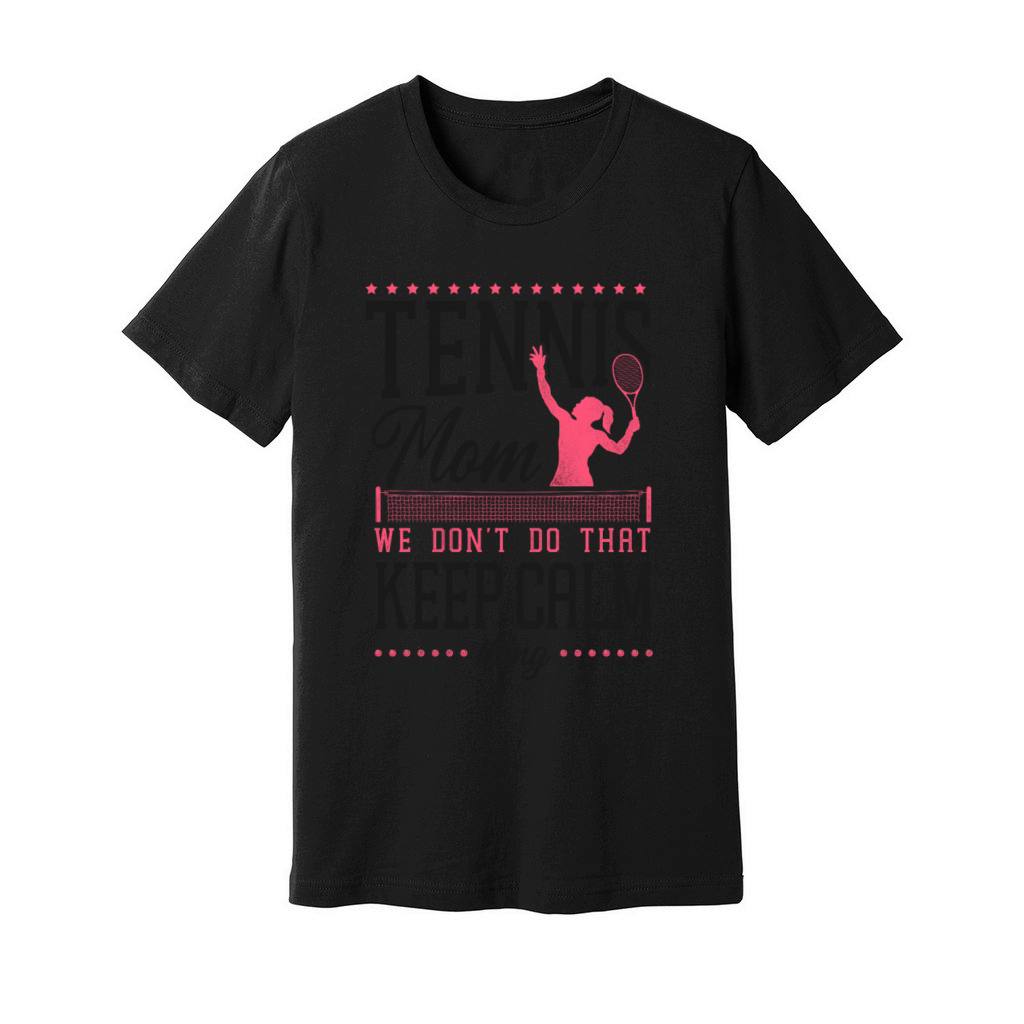 Funny Tennis Player Racket Mom Unisex Jersey Tee