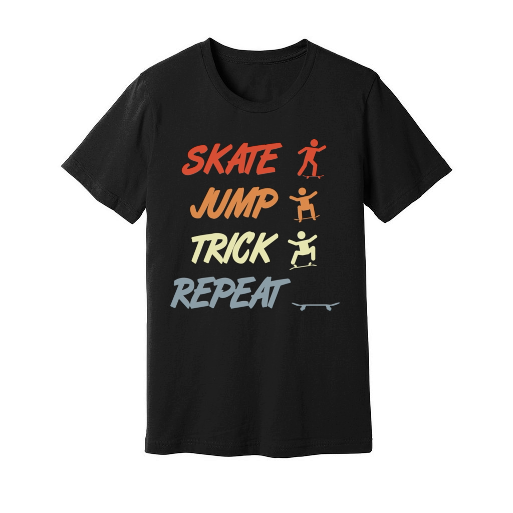 Vintage Skateboarding Saying Unisex Jersey Tee