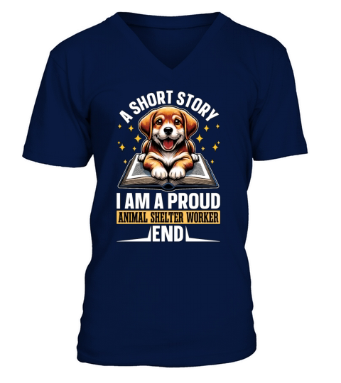Animal Shelter A Short Story I Am A Veterinarian V-Neck T-shirt