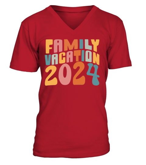 Family Vacation 2024 V-Neck T-shirt