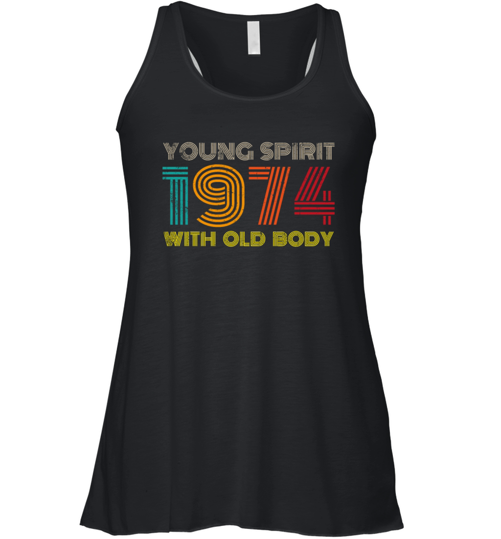 1974 vintage 50th birthday Women's Flowy Tank Top