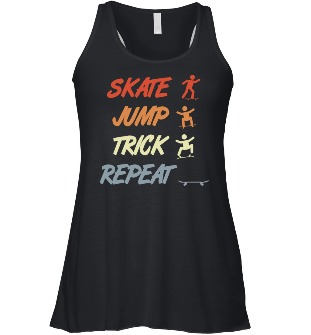 Vintage Skateboarding Saying Women's Flowy Tank Top