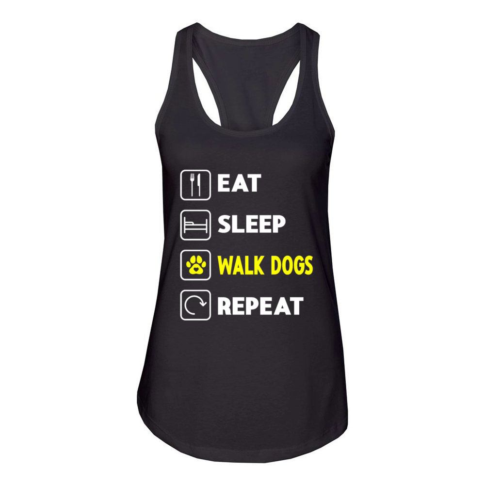 Dog Walker Professional Pet Sitter Dog Walking Women's Racerback Tank
