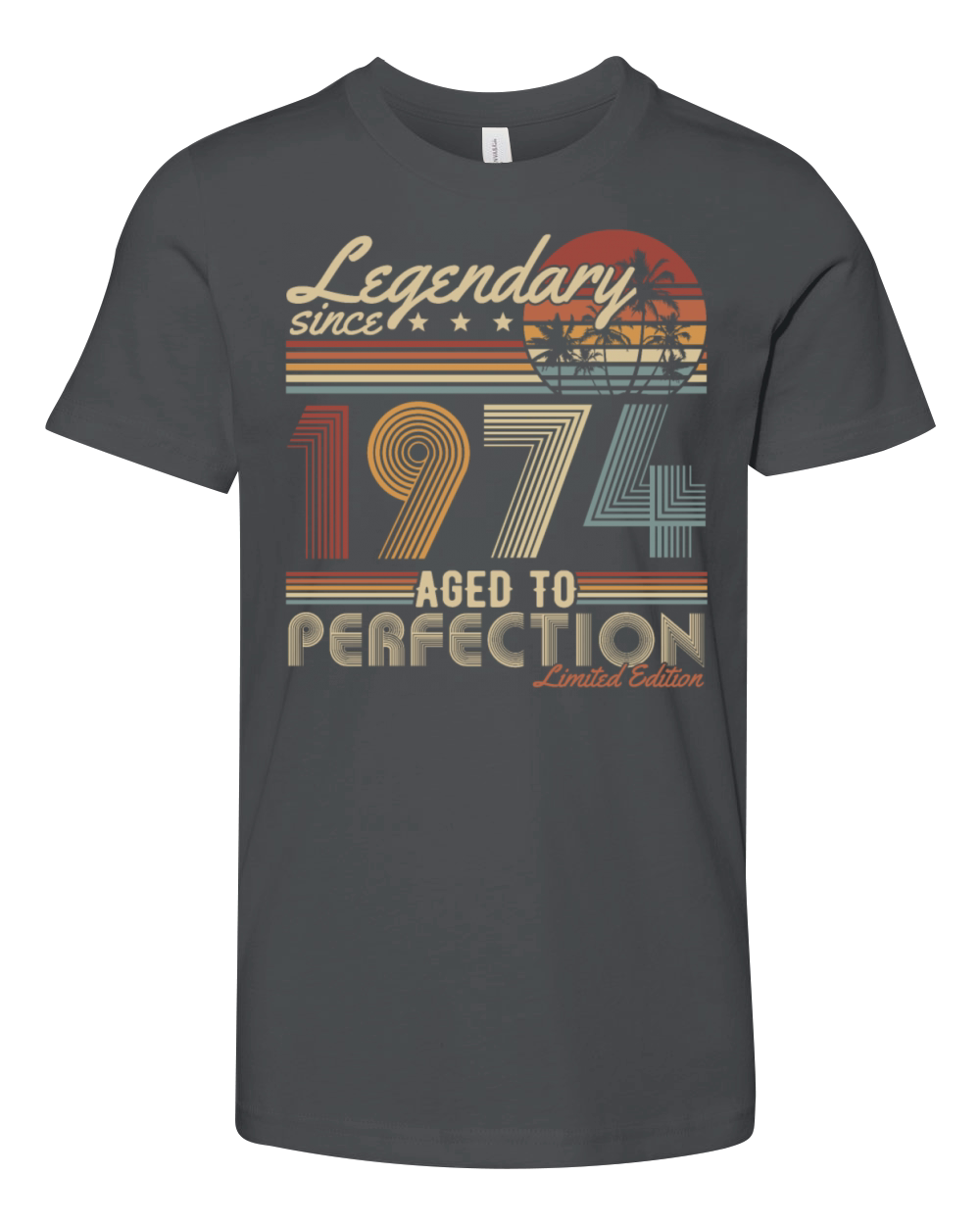 Legendary since 1974 Vintage Retro 50th birthday Youth Unisex Jersey Tee