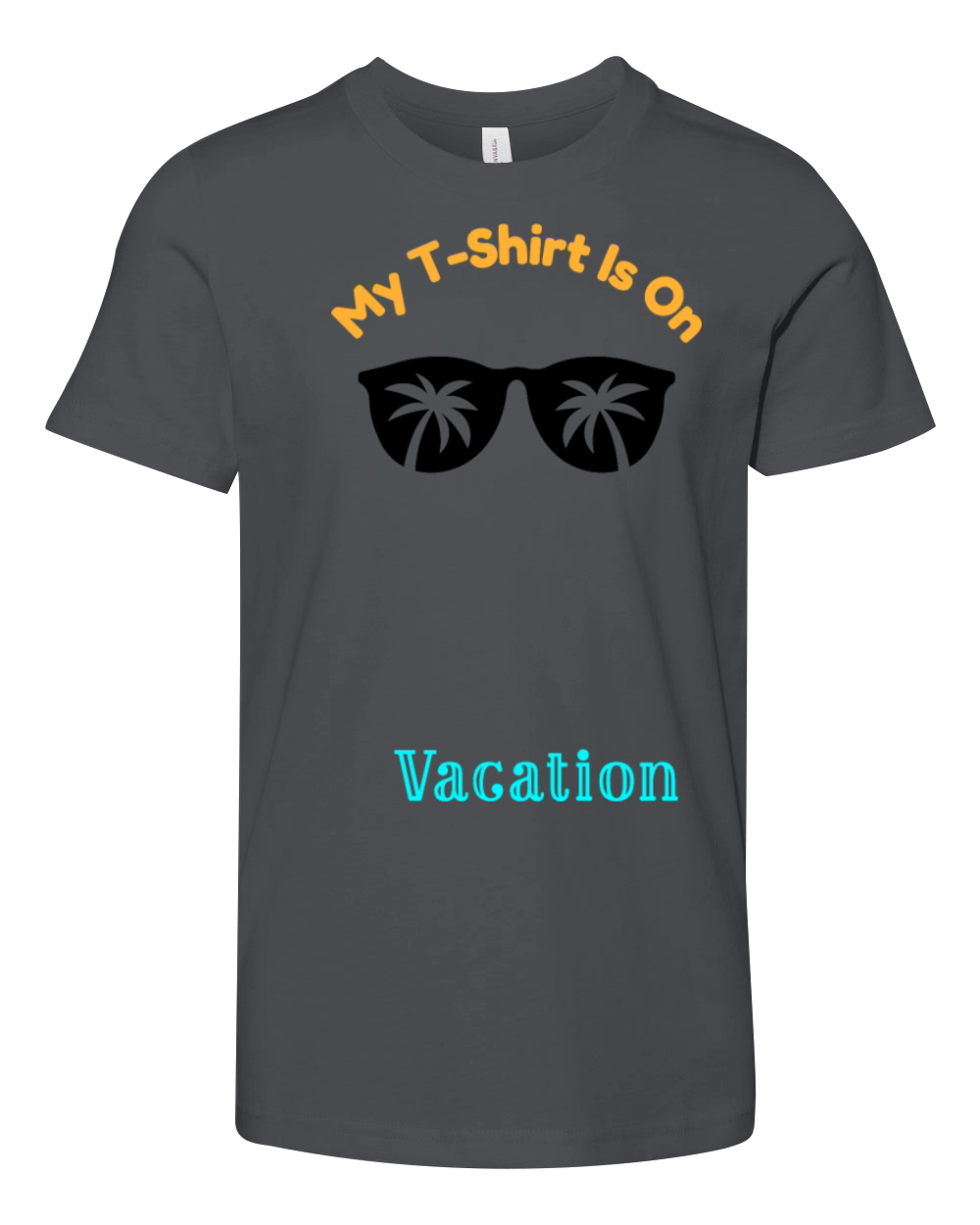 My T-Shirt Is On Vacation Youth Unisex Jersey Tee