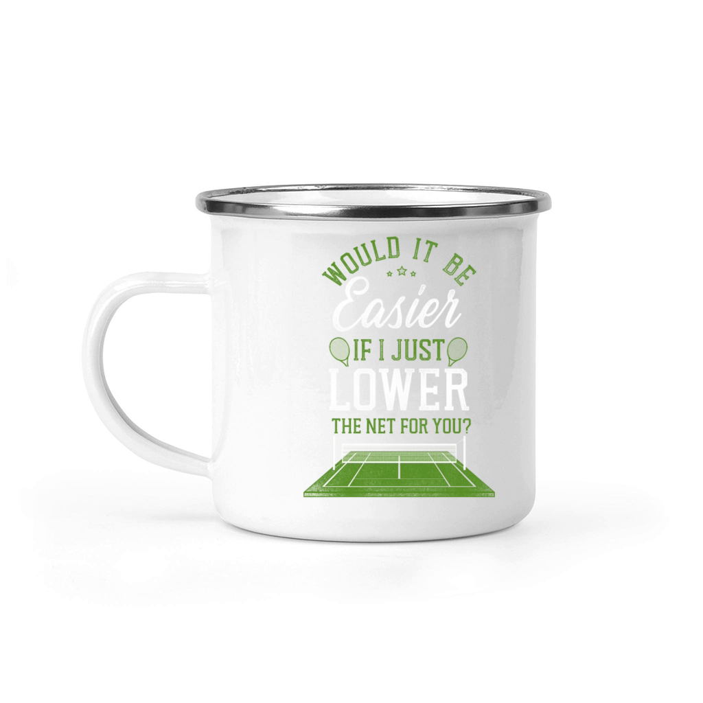 Funny Tennis Player Racket Would Camping Mug