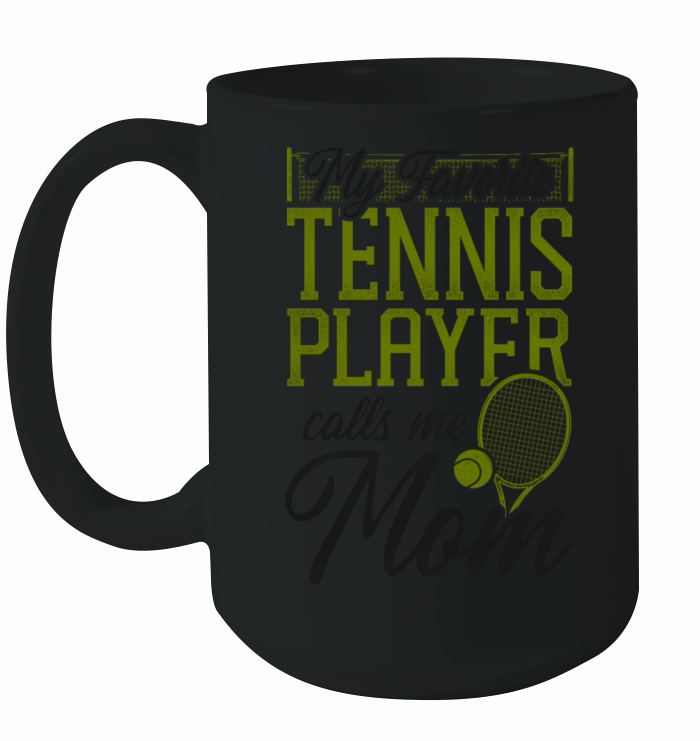 Funny Tennis Player Racket Mom Ceramic Mug